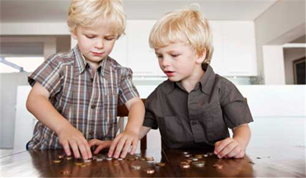 Boys Counting Pennies 