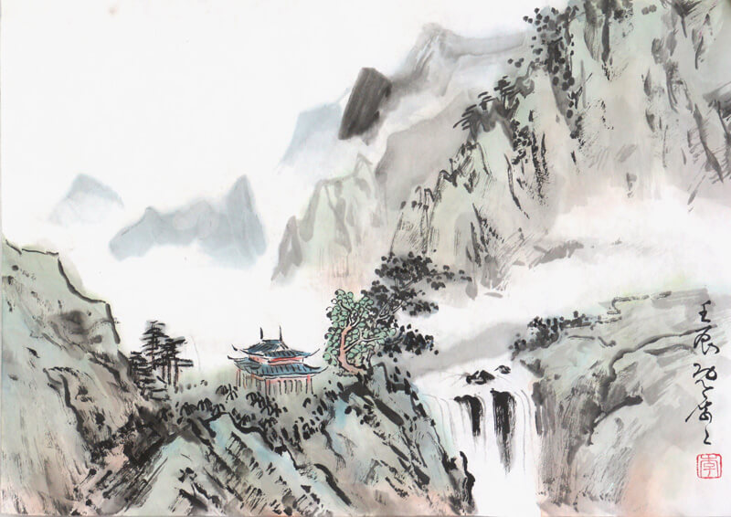 A traditional Chinese painting