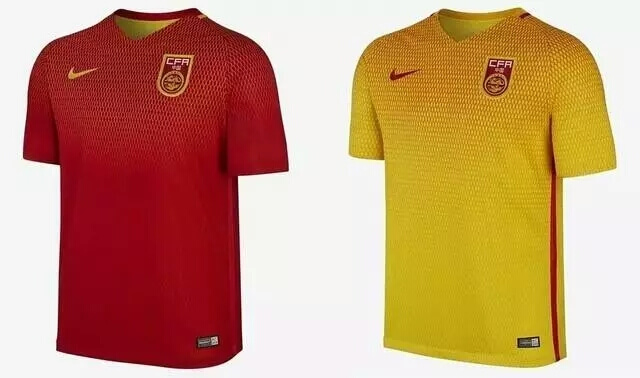 China National soccer team shirts